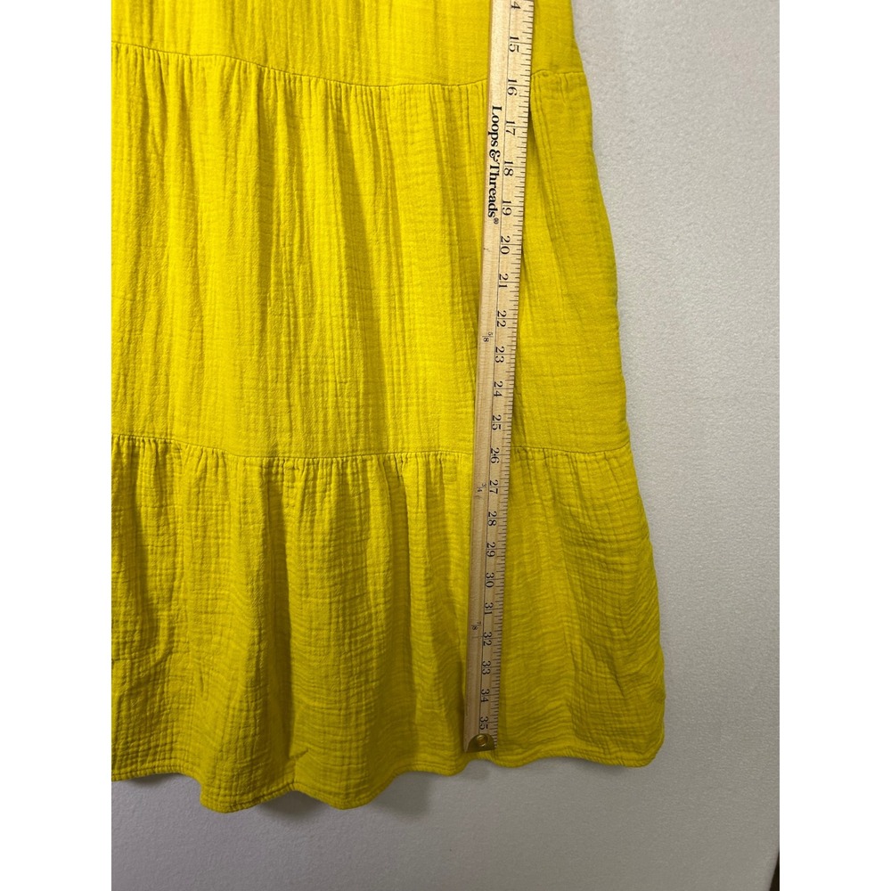 Boho Universal Thread Womens Medium Yellow Tiered… - image 7